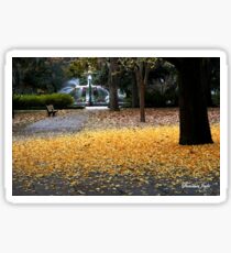 A Carpet of Golden Leaves Sticker