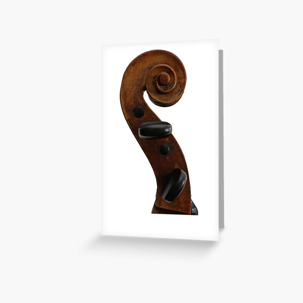 Violin Scroll Greeting Card