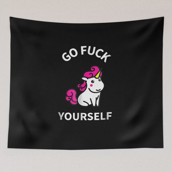 Item preview, Cute Swearing Unicorn T Shirt Go Fuck Yourself Sarcasm Gift designed and sold by ShayDuffin.