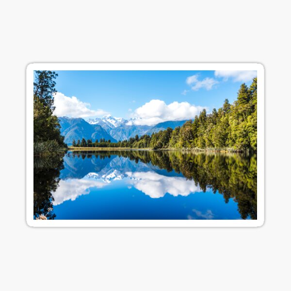 Lake Near Forest Sticker