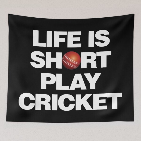 Item preview, Life is Short Play Cricket designed and sold by elhefe.
