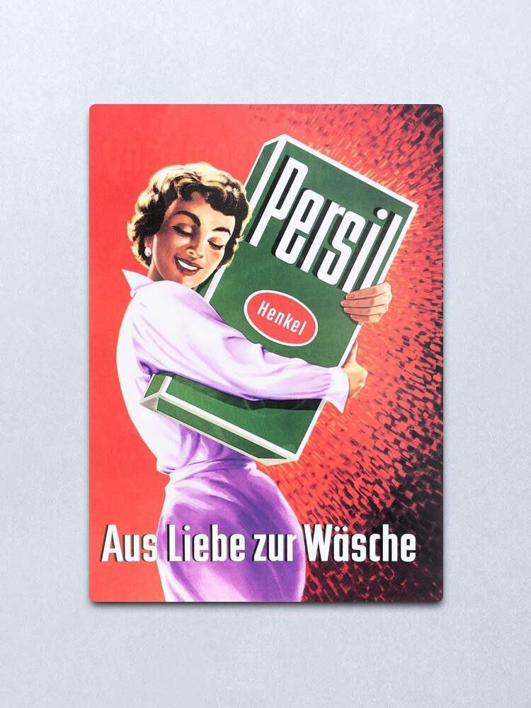 Persil Aus Liebe Zum Waschen Waschmittel Seife Retro German Advert Metallbild Von Retroposters Redbubble