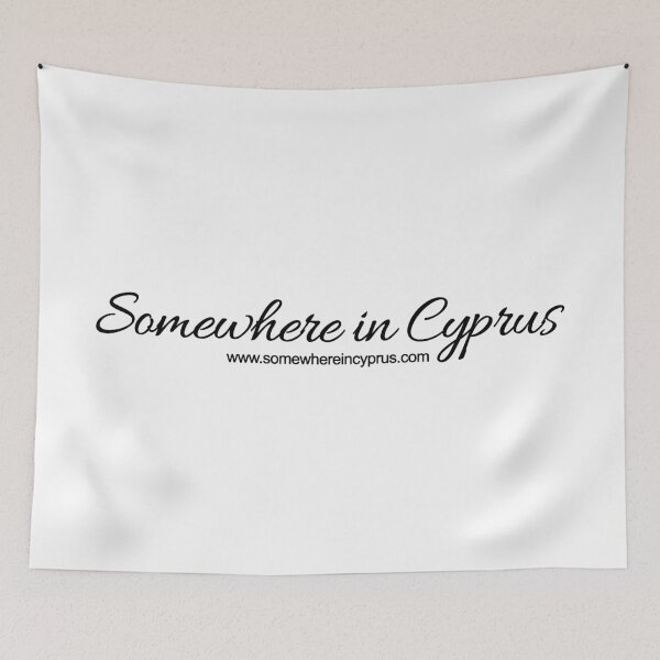 Item preview, Logo Somewhere in Cyprus - white on white designed and sold by Vienewi.