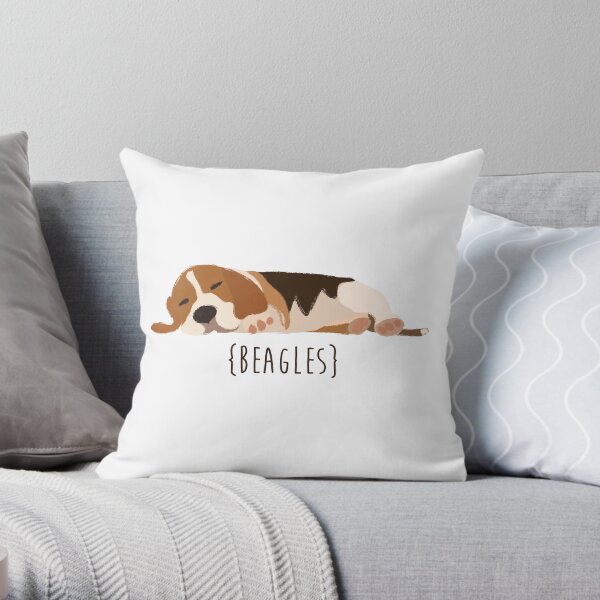 Beagles Throw Pillow