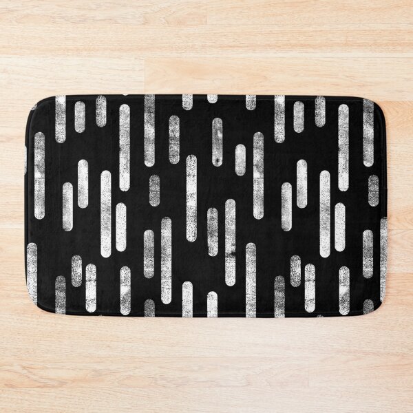 Item preview, Inky Rounded Lines Pattern | White on Black designed and sold by itsjensworld.