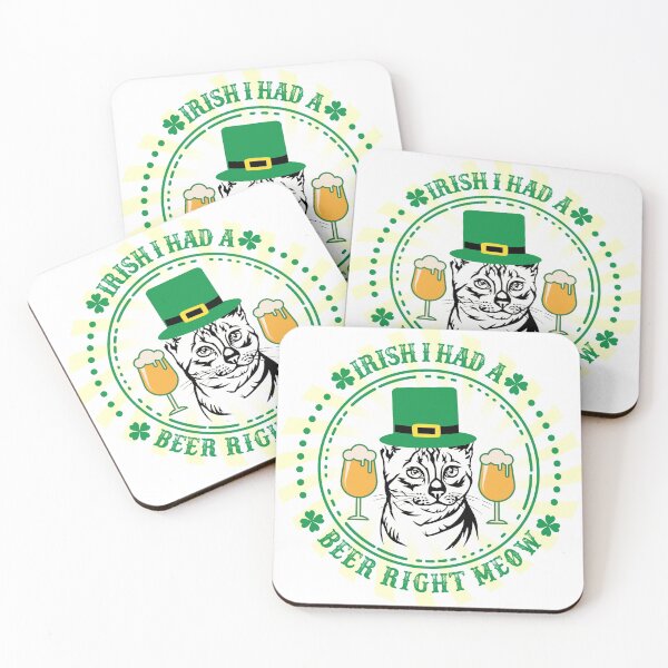Item preview, St Patricks Day Irish Cat Had a Beer designed and sold by OmmeDesigns.