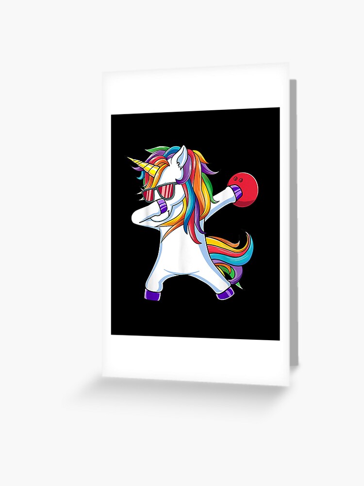 Dabbing Unicorn Bowling T-Shirt Funny Dab Gift Shirt Dabbing Unicorn Bowling T-Shirt Funny Dab Gift Shirt
