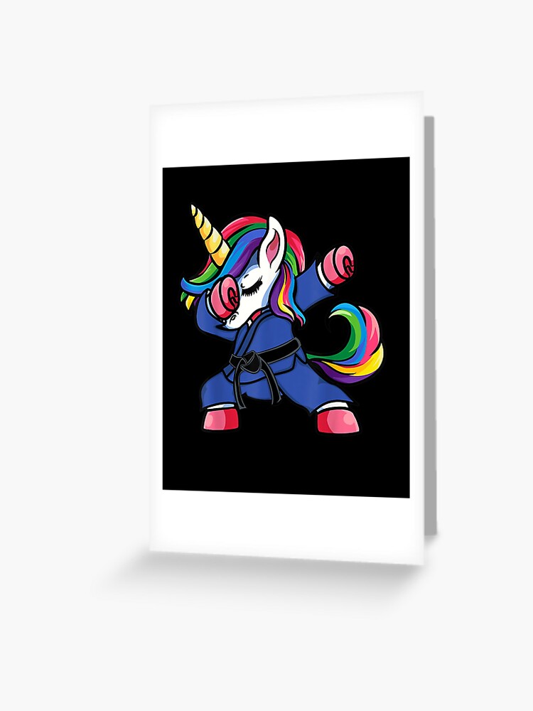 Jiu Jitsu Dabbing Unicorn T Shirt For Girls Bjj