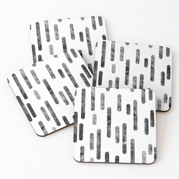 Item preview, Inky Rounded Lines Pattern | Black on White designed and sold by itsjensworld.