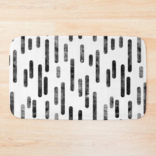 Item preview, Inky Rounded Lines Pattern | Black on White designed and sold by itsjensworld.