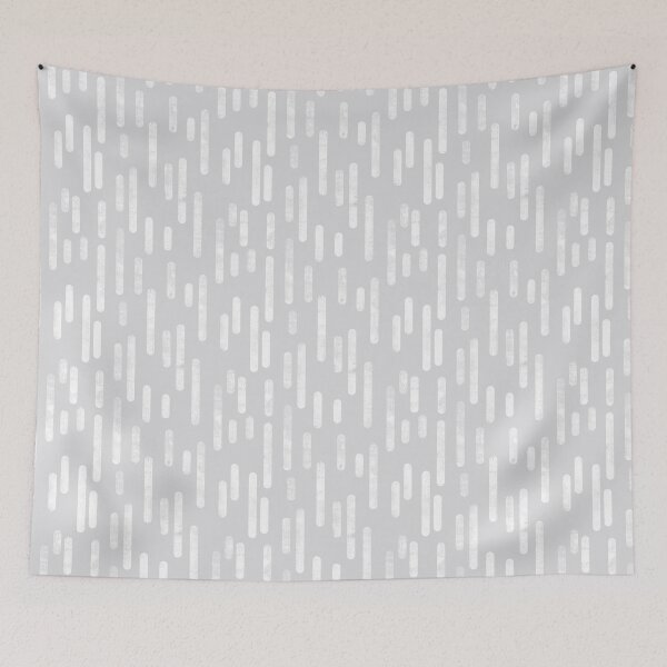 Item preview, Inky Rounded Lines Pattern | White on Pale Gray designed and sold by itsjensworld.