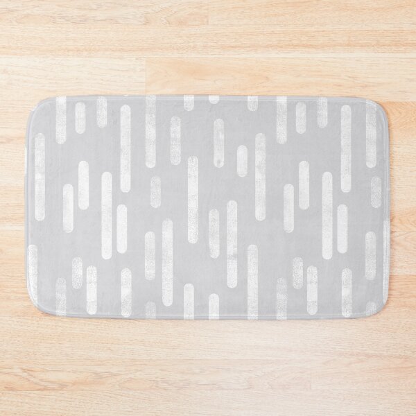Item preview, Inky Rounded Lines Pattern | White on Pale Gray designed and sold by itsjensworld.