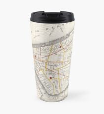 Taza de viaje Vintage Map of New York City (1860) 2
