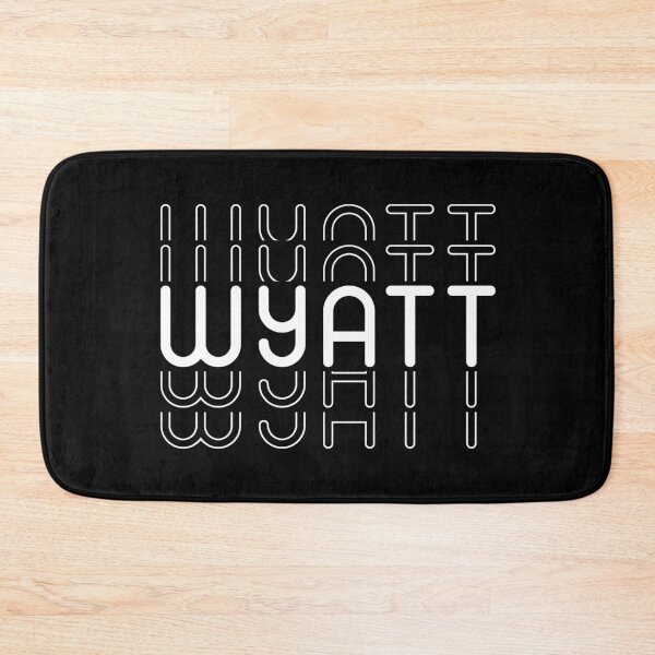Item preview, Name Wyatt in Black and White Style designed and sold by Time-is-Money.