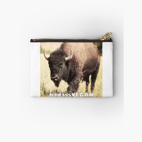 Item preview, badassVEGAN bison designed and sold by Brooke Reynolds.
