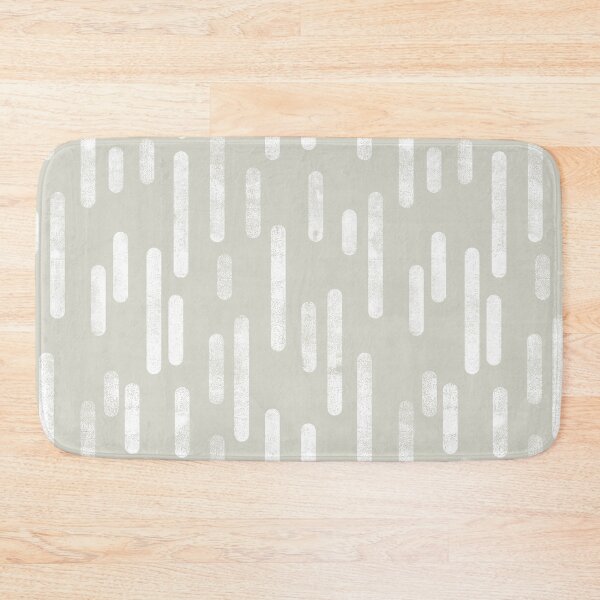 Item preview, Inky Rounded Lines Pattern | White on Beige / Light Warm Gray designed and sold by itsjensworld.