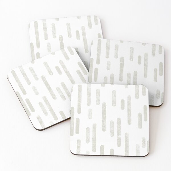 Item preview, Inky Rounded Lines Pattern | Beige / Light Warm Gray on White designed and sold by itsjensworld.