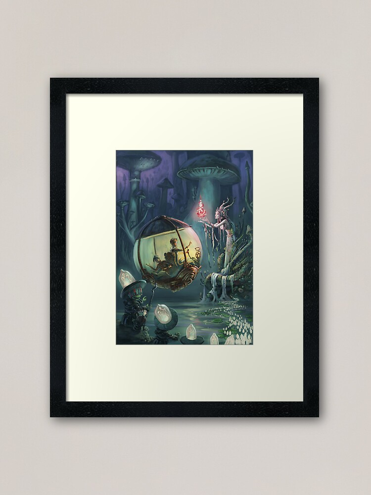 Thumbnail 1 of 7, Framed Art Print, The Mushroom Fairy designed and sold by Landgreen.