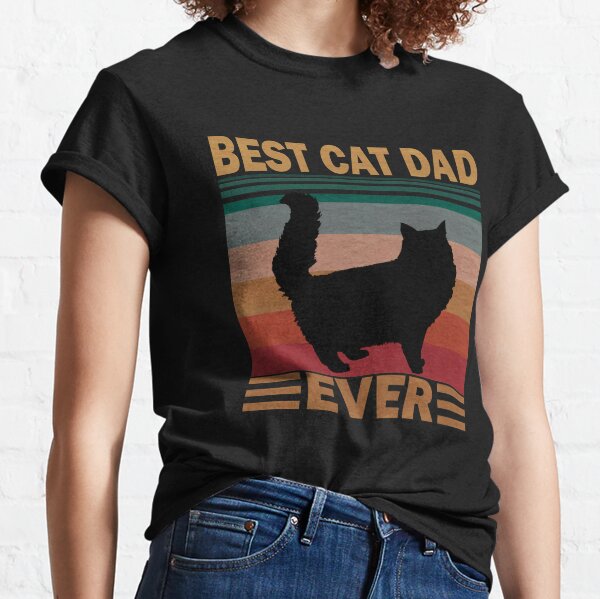 Retro Cat Dad Daddy Cool Kitten Lover Vintage Pet Pet Gift Maglietta