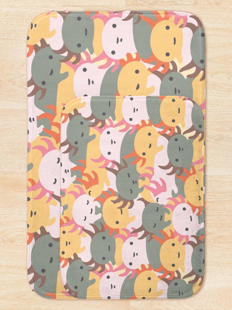 Alternate view of AXOLOTL WAVE - We are the CUTEST CREATURE in the Water World Bath Mat