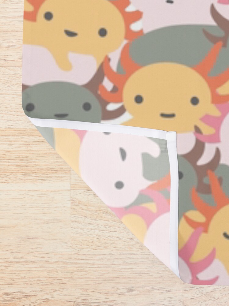 Alternate view of AXOLOTL WAVE - We are the CUTEST CREATURE in the Water World Shower Curtain