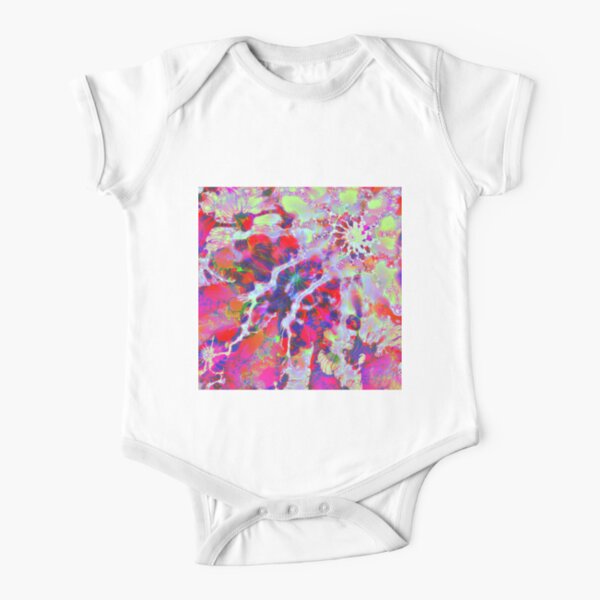 Fractalize Crimson Short Sleeve Baby One-Piece