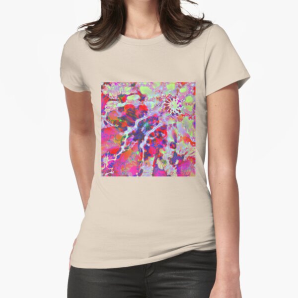 Fractalize Crimson Fitted T-Shirt