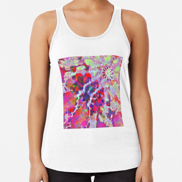 Fractalize Crimson Racerback Tank Top