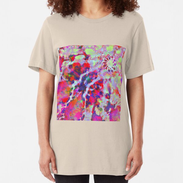 Fractalize Crimson Slim Fit T-Shirt