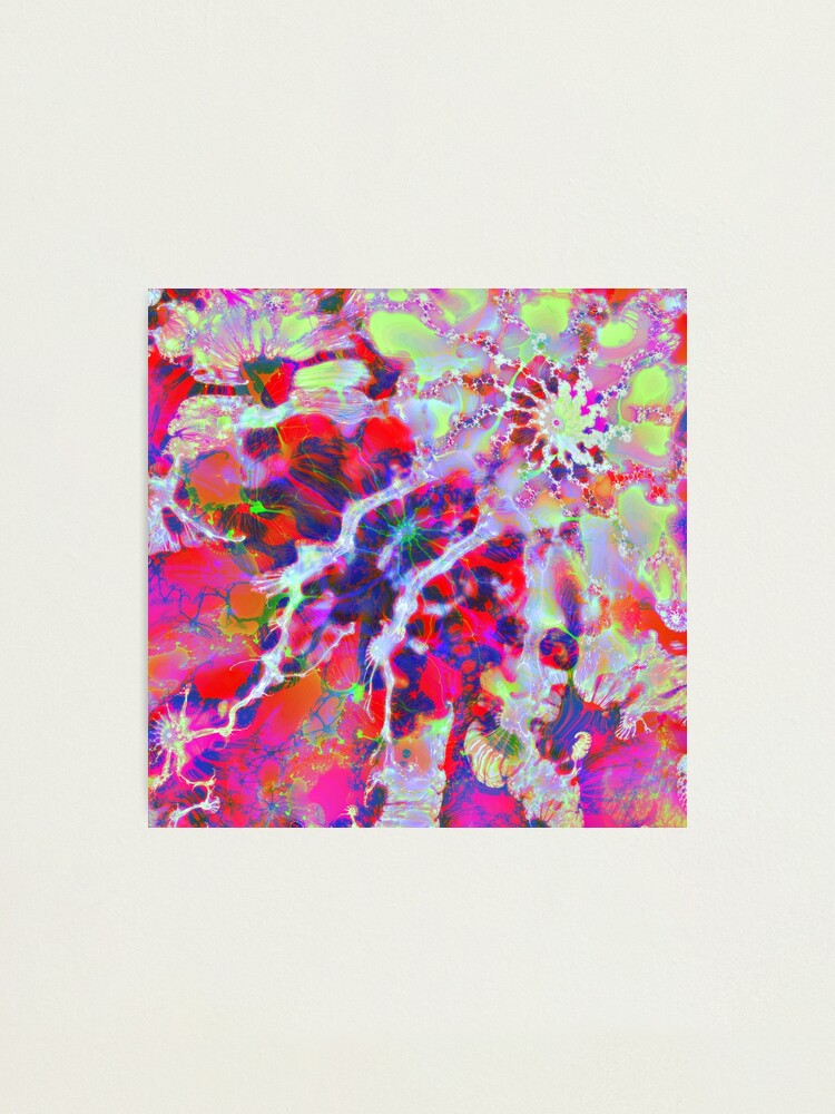 Alternate view of Fractalize Crimson Photographic Print