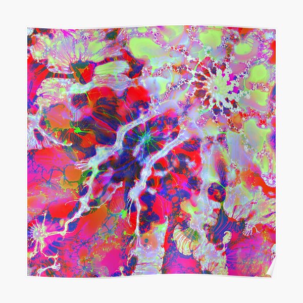 Fractalize Crimson Poster