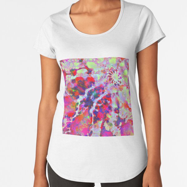 Fractalize Crimson Premium Scoop T-Shirt