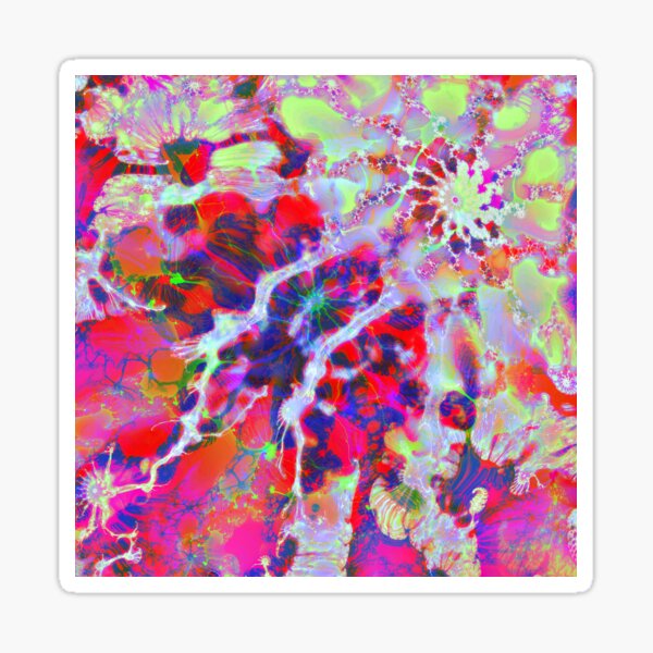 Fractalize Crimson Sticker