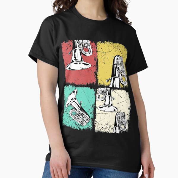 Item preview, Retro Tuba Gifts Women Men Marching Band Gifts Vintage Tuba designed and sold by DSWShirts.