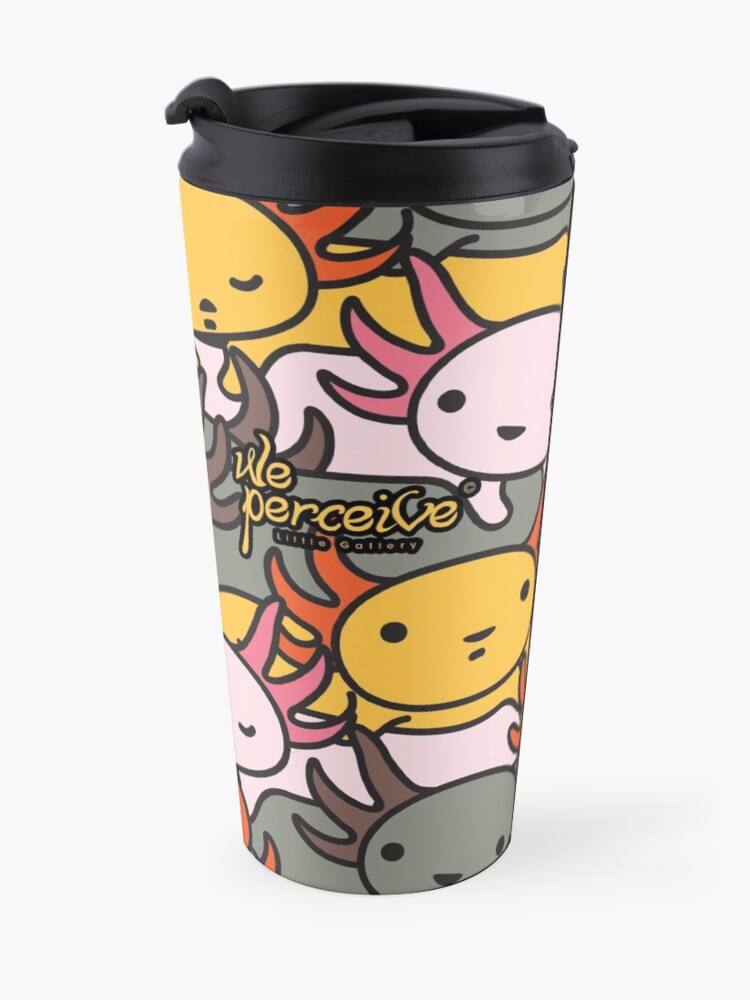 Alternate view of AXOLOTL WAVE Style 2 - We are the CUTEST CREATURE in the Water World Travel Mug