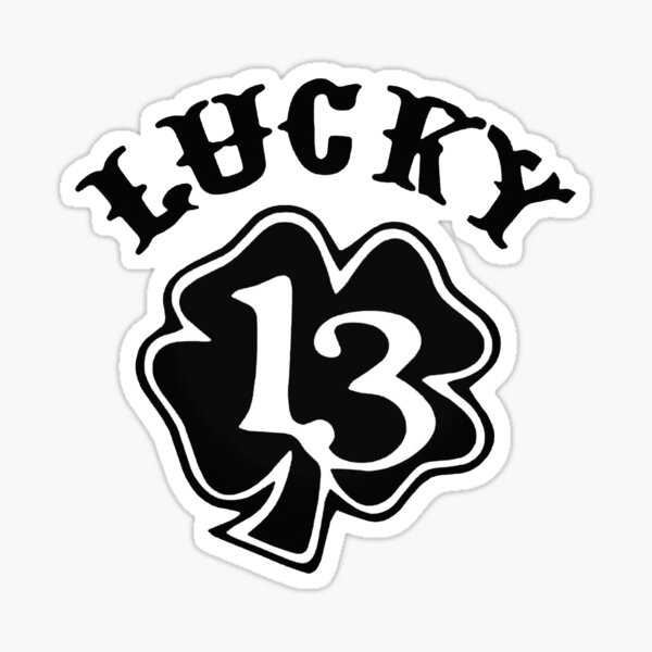 Lucky 13 Stickers | Redbubble