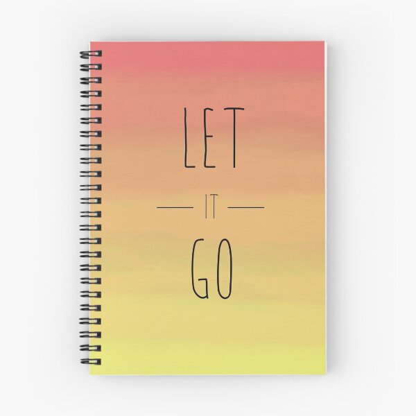 Item preview, Let it Go Quote on Gradient Sunset Background designed and sold by niccdefilippis.