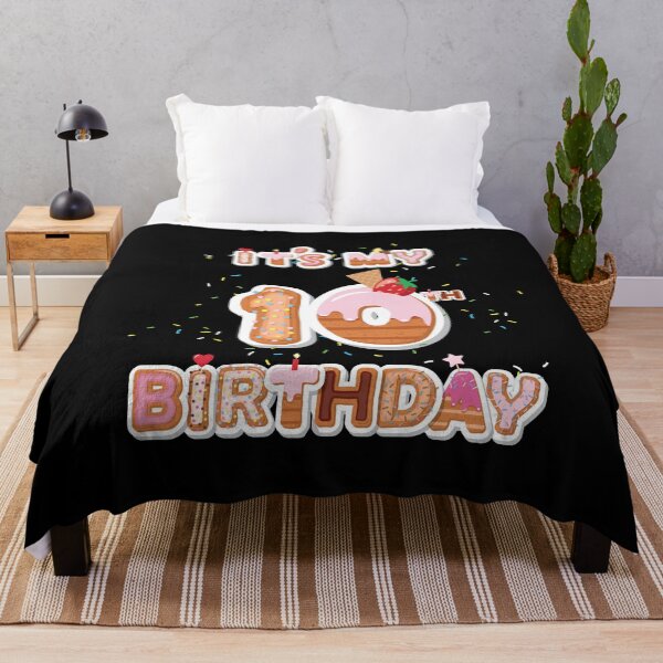 Item preview, It's My 10th Birthday Donut - 10 años de edad B-day Donut Girl design designed and sold by Grabitees.