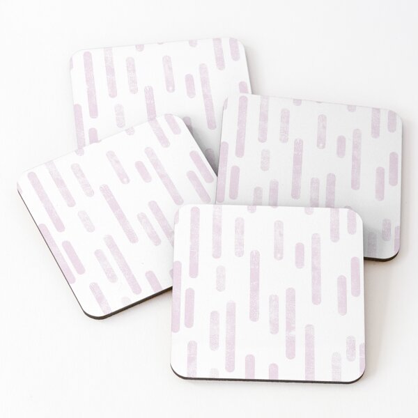 Item preview, Inky Rounded Lines Pattern | Dusty Pink on White designed and sold by itsjensworld.