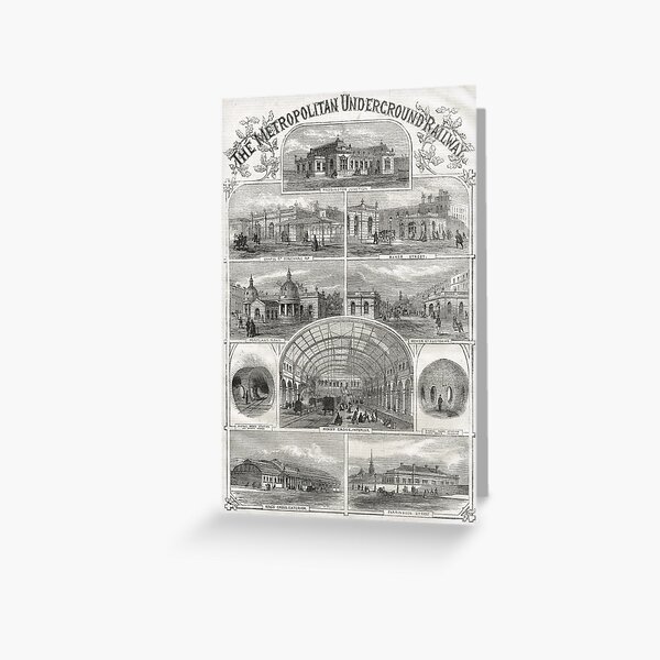 Item preview, Metropolitan Underground Stations 1862 designed and sold by artfromthepast.