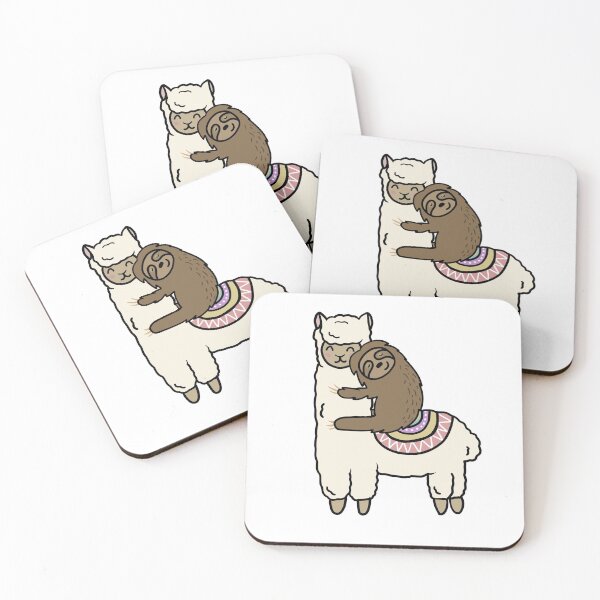 Item preview, Cute Llama Alpaca with Sloth Best Friends  designed and sold by Logiamerch.