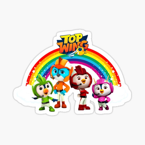 "Top Wing characters" Sticker by StefaniaAlina Redbubble