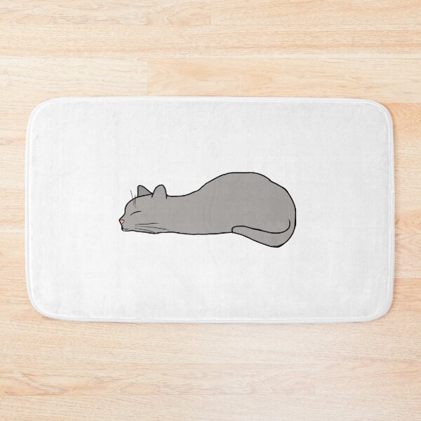 Item preview, Sleepy Grey Cat designed and sold by wherearethelegs.