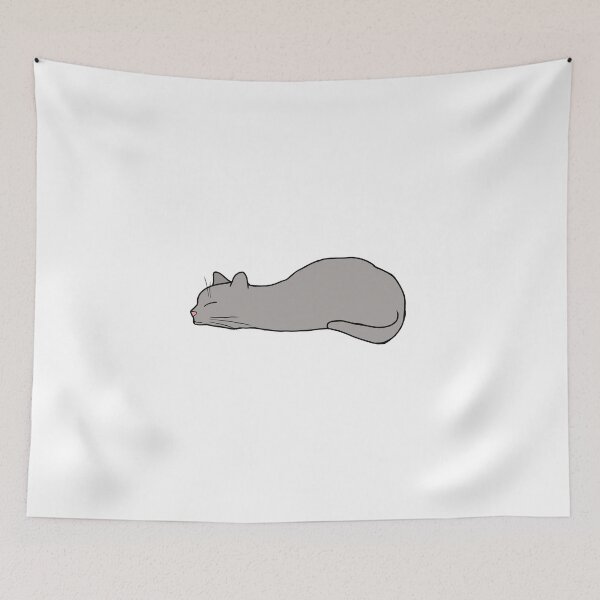 Item preview, Sleepy Grey Cat designed and sold by wherearethelegs.