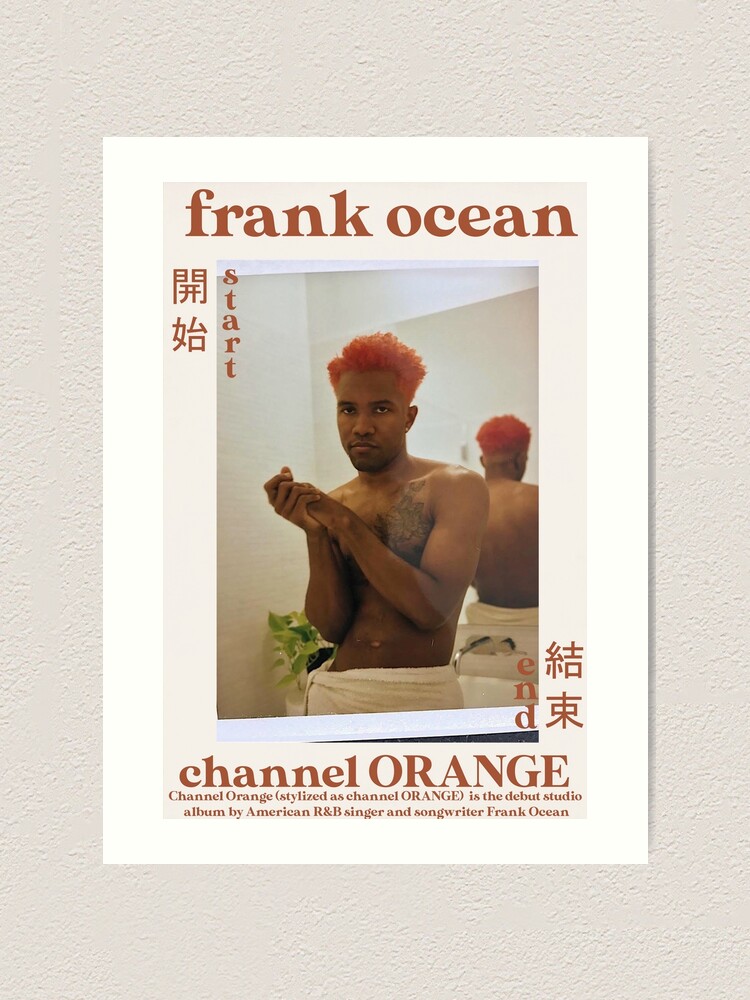 Frank Ocean 'Channel Orange Tracklist' Poster