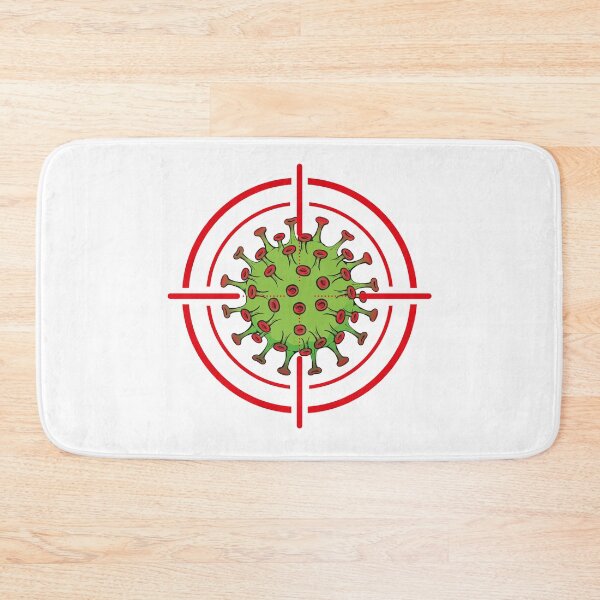 Item preview, Illustration cartoon with crosshairs over corona virus a microorganism designed and sold by LucianoCosmo.
