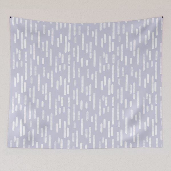 Item preview, Inky Rounded Lines Pattern | White on Dusty Purple designed and sold by itsjensworld.