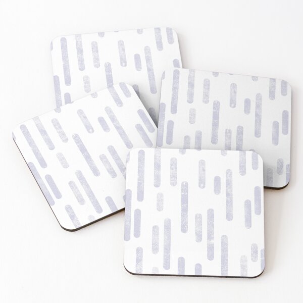 Item preview, Inky Rounded Lines Pattern | Dusty Purple on White designed and sold by itsjensworld.