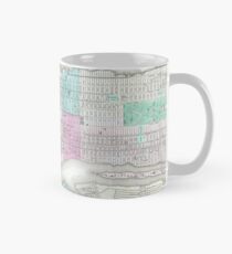 Taza Vintage Map of NYC and Brooklyn (1861)