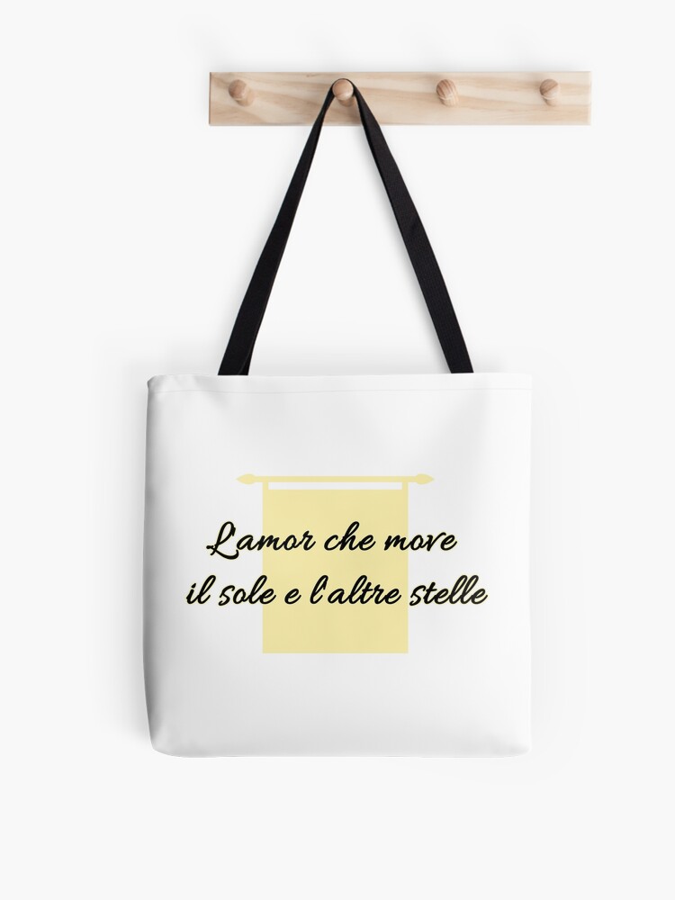 Dante italian culture Divina commedia Divine Comedy dante alighieri funny meme culture love love quotes loving amore Tote Bag